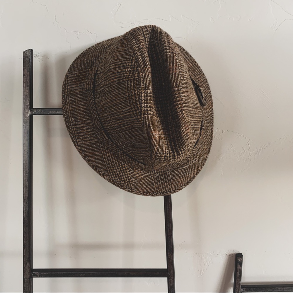 Vintage Plaid Fedora Hat